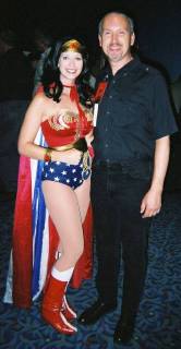 Description: Description: Description: Stephen Euin Cobb with Wonder Woman